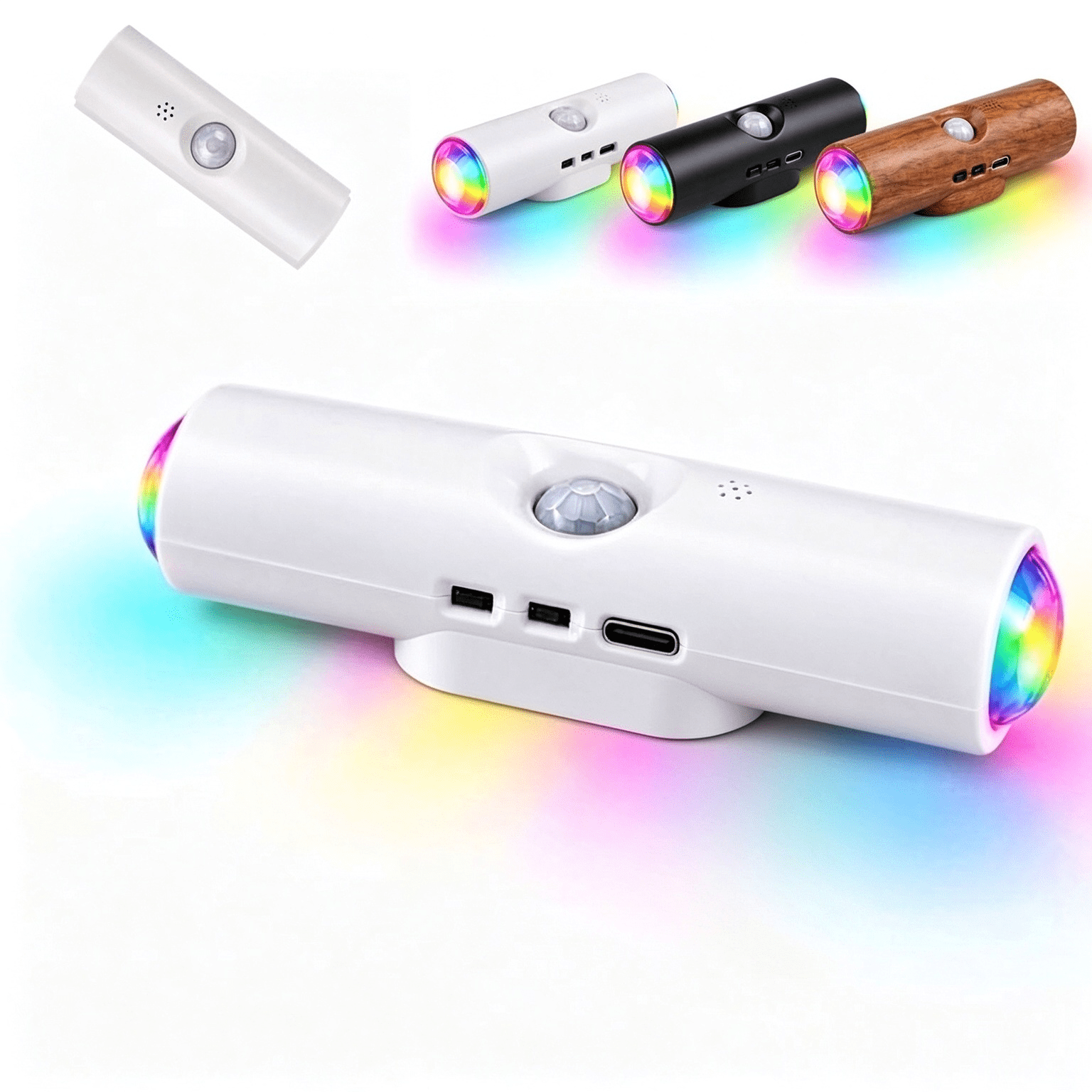Magnetic Smart Motion Sensor with RGB Lighting, Rechargeable Cordless ...