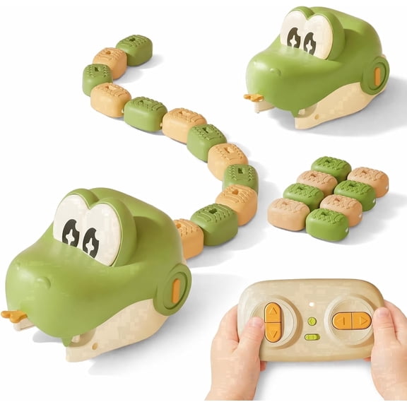 Magnetic Snake Game Toy, Remote Control Snake Toys with Sound and Light, Interactive Parent-Child Competitive Game Race Car Toy for Kids Boys Girls