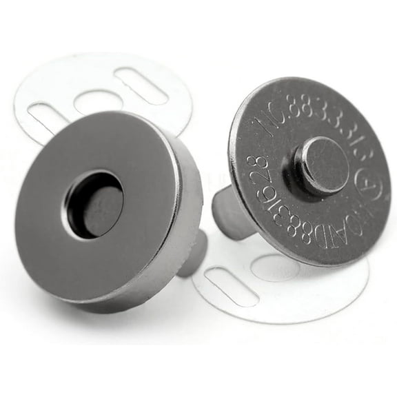 Magnetic Snap Buttons Strong Clasp for Purse Sewing Handbags Closures 10 Pack MNB (14 mm, Gunmetal)