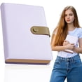 thumbnail image 1 of Magnetic Snap Notebook Purple — A5 Lined Journal with Magnetic Closure, Hard Cover, 200 Pages for Journaling, Note Taking and Daily Planning, 1 of 5
