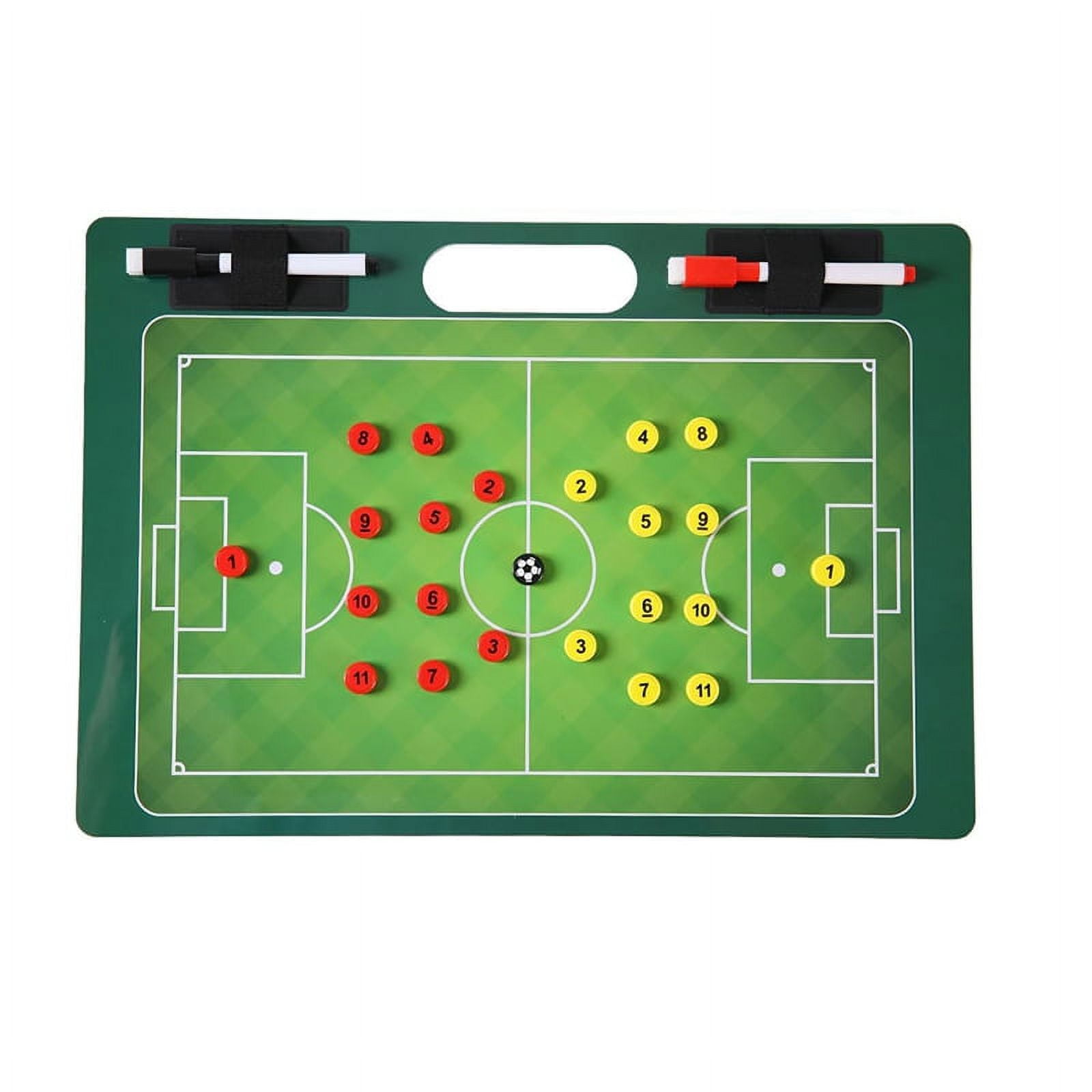 Magnetic Soccer Clipboard for ,Double-Sided Dry Erase Soccer Board for Sport Strategizing Techniques Plays