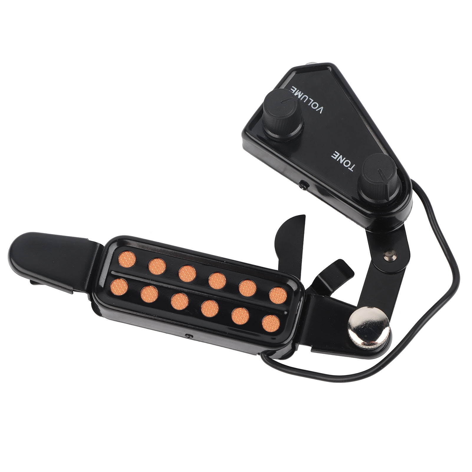 Magnetic Soundhole Pickup for Acoustic Guitar, Protects Finish with Built,In Cushion