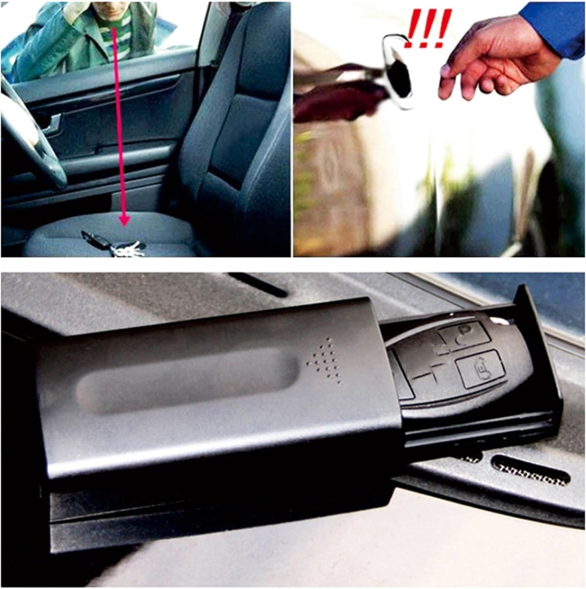 Magnetic Spare Key Holder Box, Car Key Storage Case for Under-Vehicle ...