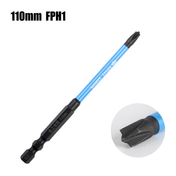Magnetic Special Slotted Cross Screwdriver Bit For Electrician Ph1 Ph2 65-150Mm