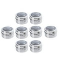 thumbnail image 1 of Magnetic Spice Jars with Stainless Steel Base - 8-Pack Airtight Containers with Small Sprinkle Holes for Kitchen Spice Storage, 2.5" x 1.7" Each, 1 of 1