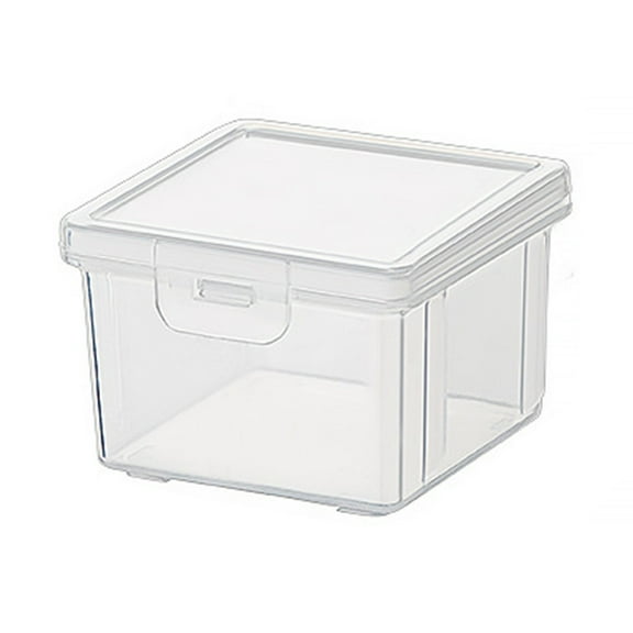 Magnetic Spice Organizer Box Clear Plastic Compartment Sealed Jar for Kitchen Refrigerator Mount 1-Piece Set