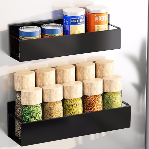 Magnetic Spice Rack - 2 Pack - Effortlessly Organize Spices - Walmart.com