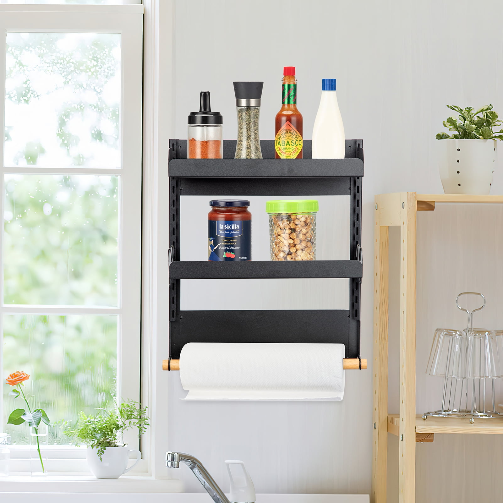 Spice Rack, Kitchen Fridge Organizer Kitchen Storage Spice 2