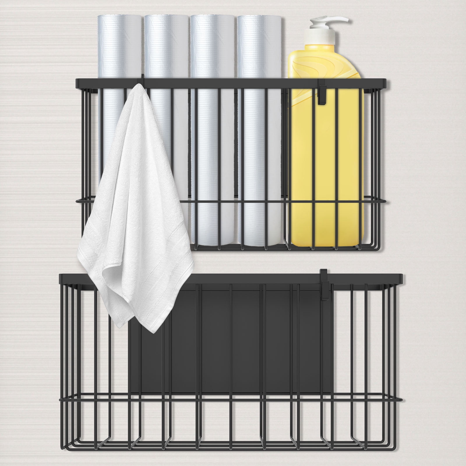 Magnetic Spice Rack Metal Storage Rack Open Design Large Capacity Side ...