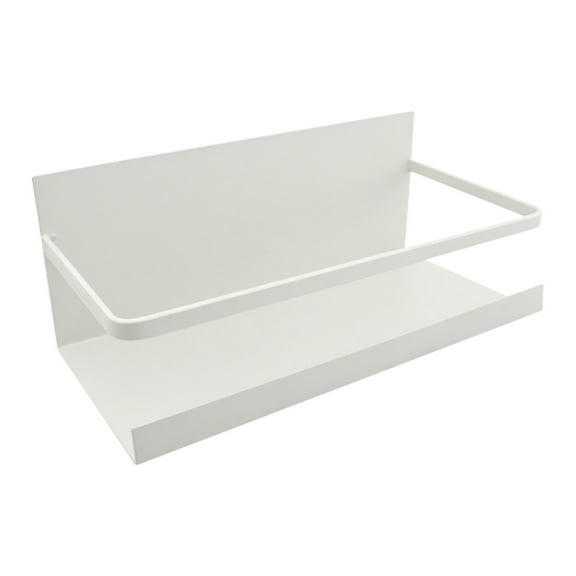 Magnetic Spice Rack for Refrigerator and Oven, White Fridge Organizers and Storage, Magnetic Shelf and Fridge Kitchen Cabinet Organizers Storage Seasoning Organization Rack Shelves