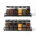 thumbnail image 1 of Magnetic Spice Rack for Refrigerator - No Drill Wall Mounted, Ventilated Dry Storage, Kitchen Organization Upgrade, Black Iron Space Saver, topliu, 1 of 7