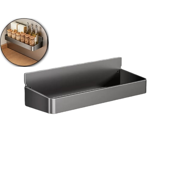 Magnetic Spice Storage Rack Organizer for Refrigerator and Oven, Fridge Organizers and Storage(Gray)