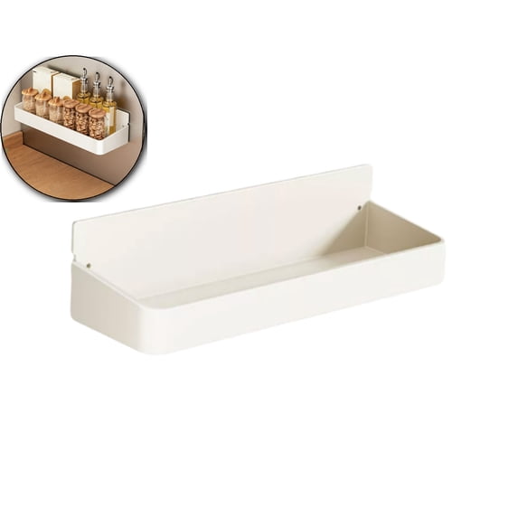 Magnetic Spice Storage Rack Organizer for Refrigerator and Oven, Fridge Organizers and Storage(White)