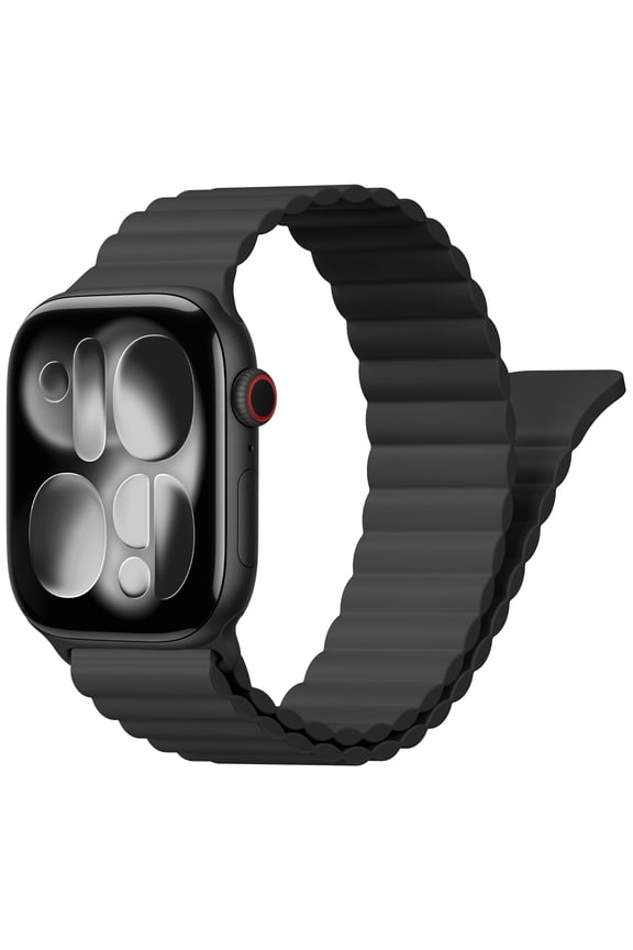 Magnetic Sport Bands for Apple Watch Band 40mm 38mm 41mm 42mm 44mm 45mm 46mm iWatch bands for Women Men,Silicone Loop Strap Wristband for Apple Watch Series 11 10 9 8 7 6 5 4 3 SE
