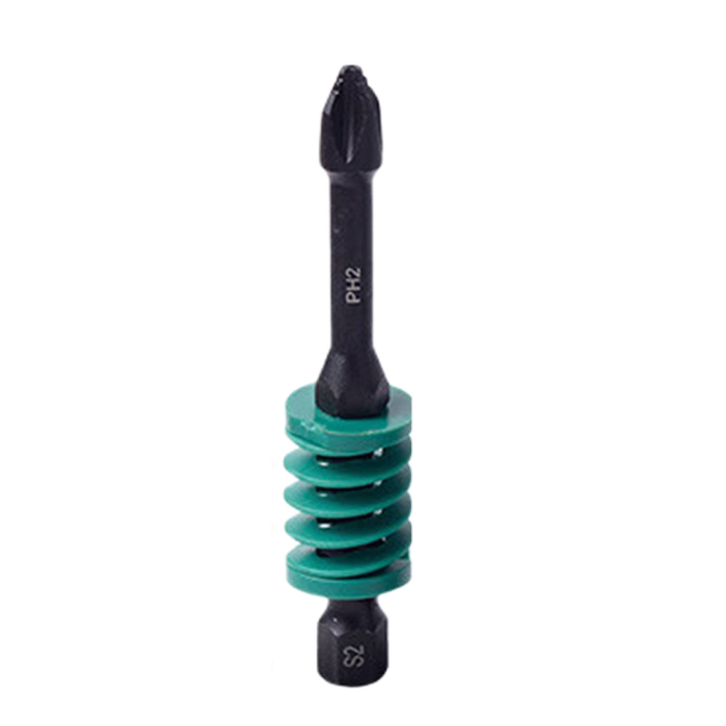 Spring Bit Magnetic Spring Screwdriver Bit Hex Shank 6.35mm Antislip Design ...