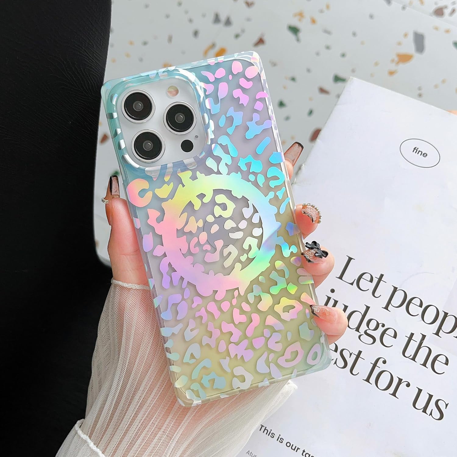 Iphone 15 Cute Square Cases Magnetic Square Case For IPhone 15 Pro