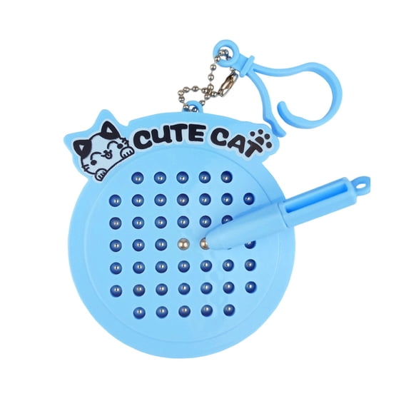 Magnetic Squeeze Toys Squeeze Keychain Blue Mini Magnetic Drawing Board for Student Silicone Sensory Relaxation Toys with Magnetic Squeeze Pen Single Pack