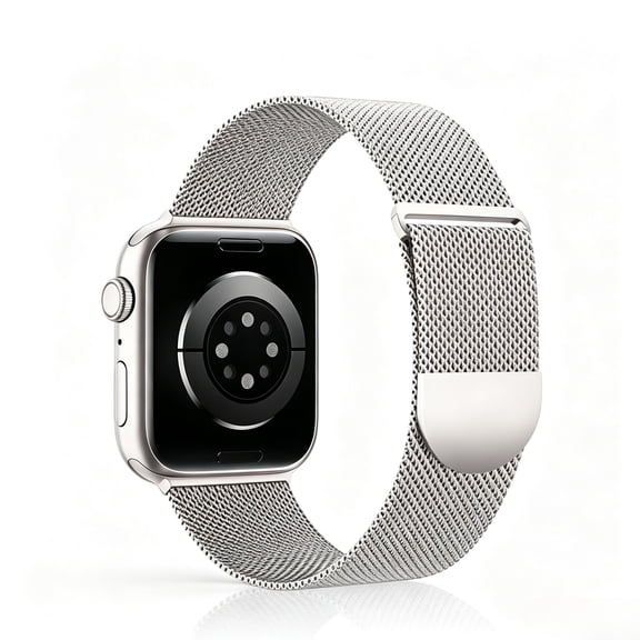 Magnetic Stainless Steel Watch Band for Apple Watch 38/40/41/42mm, Adjustable Milanese Loop Magnetic Clasp Strap for iWatch Series 11 10 9 8 7 6 5 4, SE 3 2 1 Ultra3 2