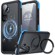 Nineasy Magnetic & Stand for Samsung Galaxy S25 Plus Case Waterproof, Built-in Screen Protector