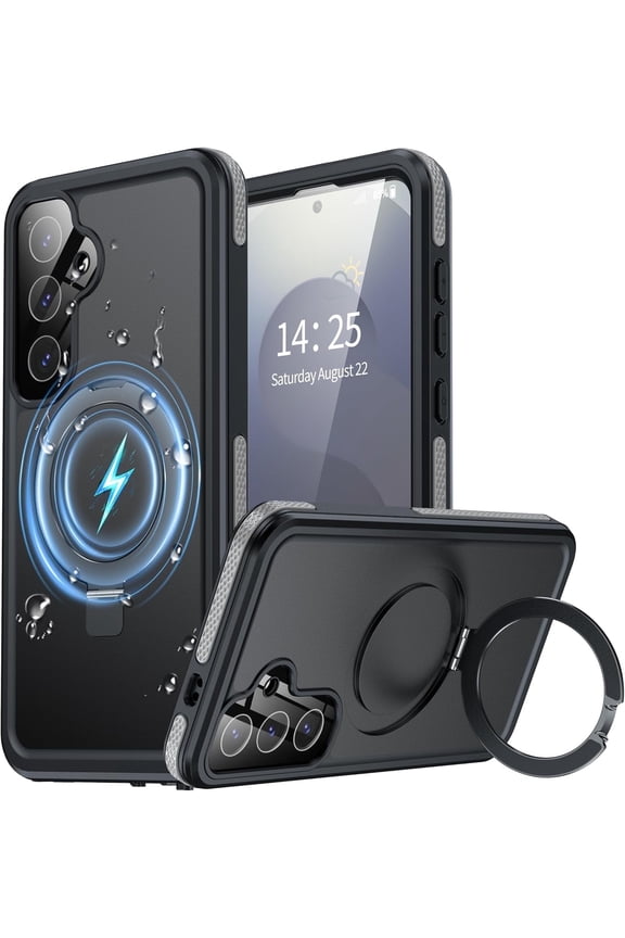 Magnetic & Stand for Samsung Galaxy S25  Plus Case Waterproof, Built-in Screen Protector