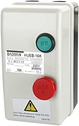 Magnetic Starter HUEB-16K On Off Switch Enclosed 3 Pole 220V Coil 12.5 ...