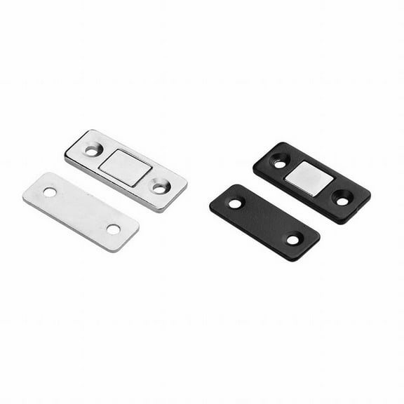 Magnetic Steel Catch Latch Ultra Thin for Door Cabinet Cupboard Closer 1set Latch 2 Tape 4 Screws High Quality