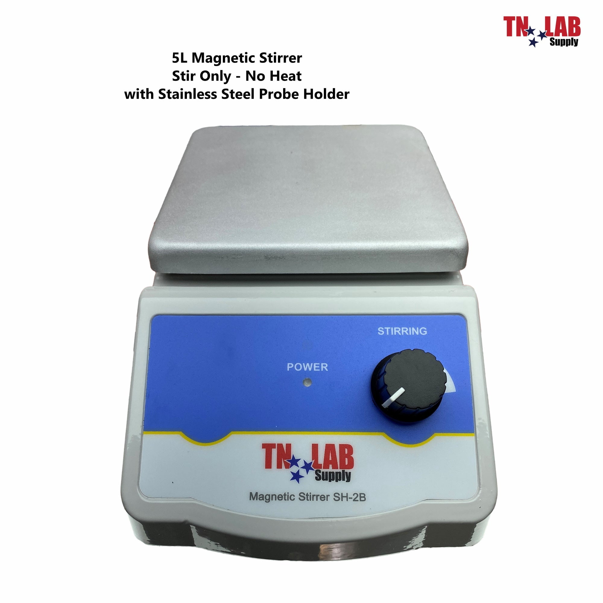 Magnetic Stirrer 100-1600 rpm Vertical Support Rod with Probe Holder
