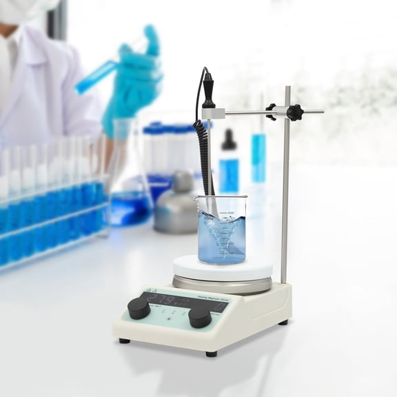 Magnetic Stirrer Hot Plate, 110V Electric Stirrer, CQ-MS-4S Lab Stirring Heater, Closed Plate Design for Safe Liquid Mixing