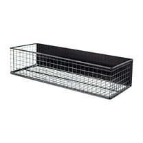 Magnetic Storage Basket Rack for Refrigerator: Steel Shelf with Guardrails, Lint & Dryer Ball Holder, Durable Organizer for Kitchen & Office, Cabinet & Whiteboard Compatible
