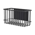 thumbnail image 1 of Magnetic Storage Basket Rack - Steel, No-Drill Mount with Raised Guardrails, Durable Multi-Surface Organizer for Refrigerator, Whiteboard, Cabinet, Table Legs, Office, 1 of 6