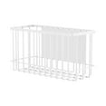 thumbnail image 1 of Magnetic Storage Basket Rack - Steel, No-Drill Mount with Raised Guardrails, Durable Multi-Surface Organizer for Refrigerator, Whiteboard, Cabinet, Table Legs, Office, 1 of 6