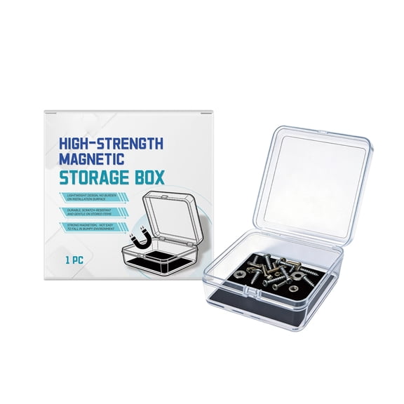 Magnetic Storage Box, Electronic Components Organizer with Strong Neodymium Magnets for PCB Parts, SMD Chips, Resistors and Tools, Compact Desktop Design