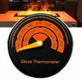 thumbnail image 1 of Magnetic Stove Thermometer Flue Wood Burner Fuel Temperature Gauge Fireplace, 1 of 12