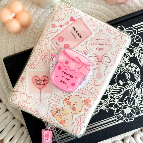 Magnetic Strawberry Grip, Reading Is My Jam Holder, Accessories