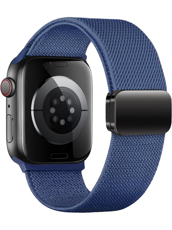Magnetic Stretchy Solo Loop Compatible with Apple Watch Bands 40mm 41mm 45mm 44mm Ultra/2 49mm 38mm 42mm Women Men,Elastic Soft Nylon Sport Wristband Strap for iWatch Series 9 8 7 6 5 4 3 2 1,SE/2nd