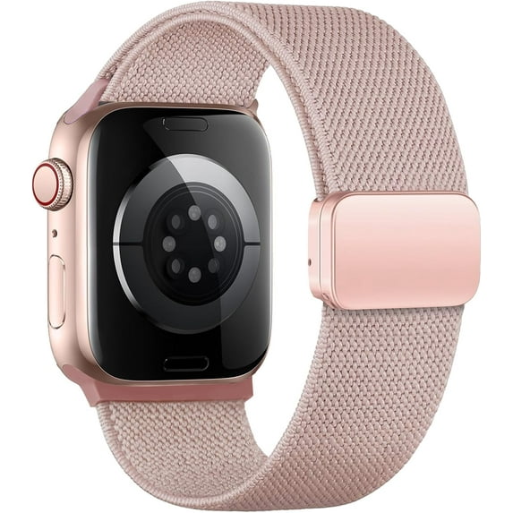 Magnetic Stretchy Solo Loop Compatible with Apple Watch Bands 40mm 41mm 45mm 44mm Ultra/2 49mm 38mm 42mm Women Men,Elastic Soft Nylon Sport Wristband Strap for iWatch Series 9 8 7 6 5 4 3 2 1,SE/2nd