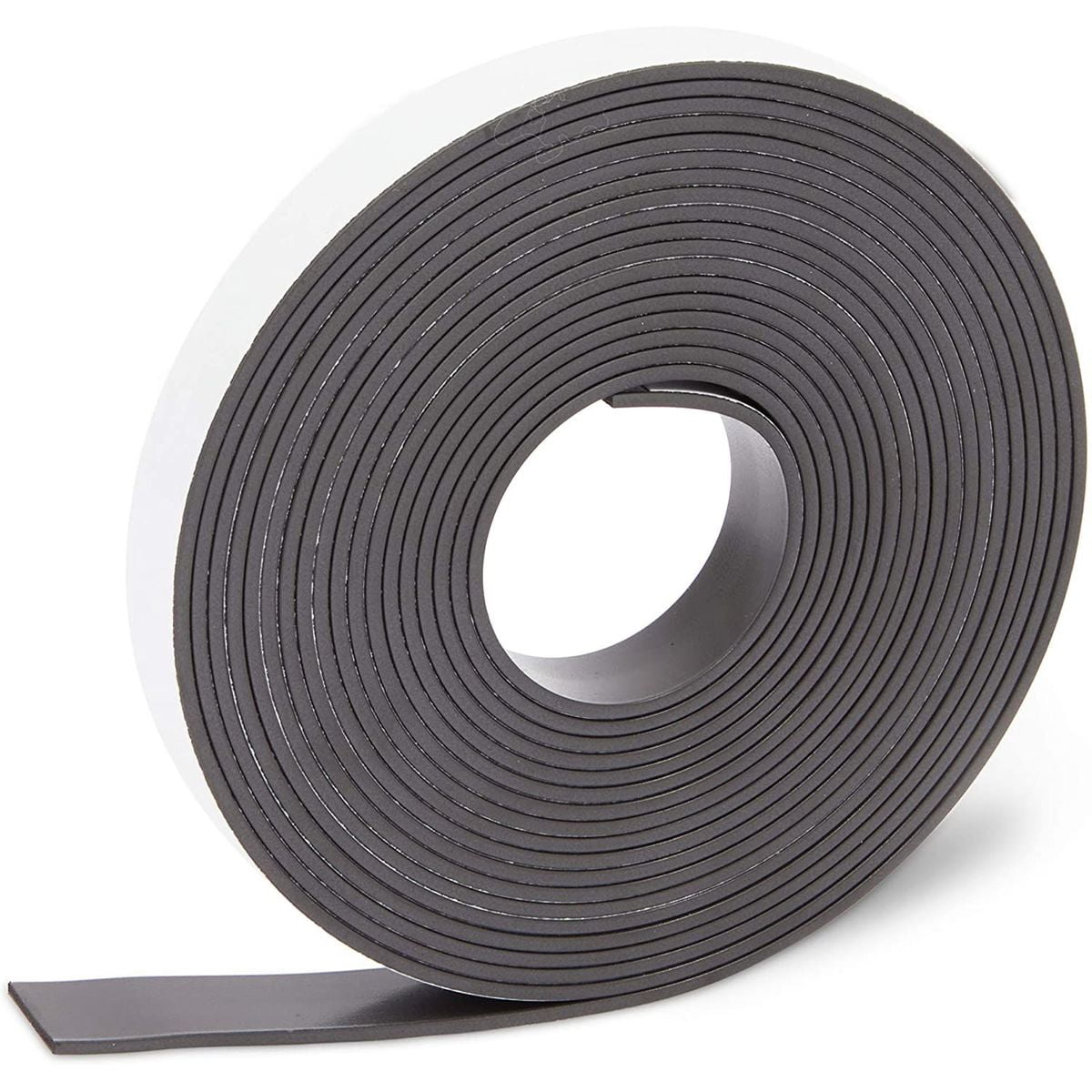 Baumgartens Adhesive-Backed Magnetic Tape, 0.5 x 10 ft, Black