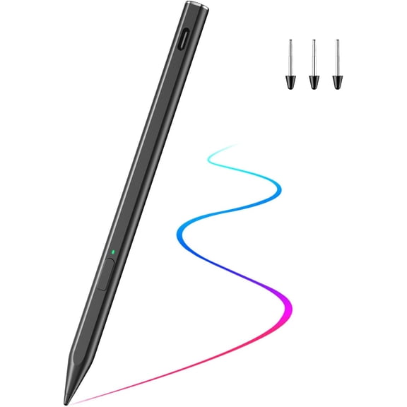 Magnetic Stylus Pen Compatible with Remarkable Paper Pro/Pro Move with Eraser, Digital Pen for Remarkable Paper Pro with Palm Rejection, 4096 Pressure Sensitivity & Spare Nibs, Black
