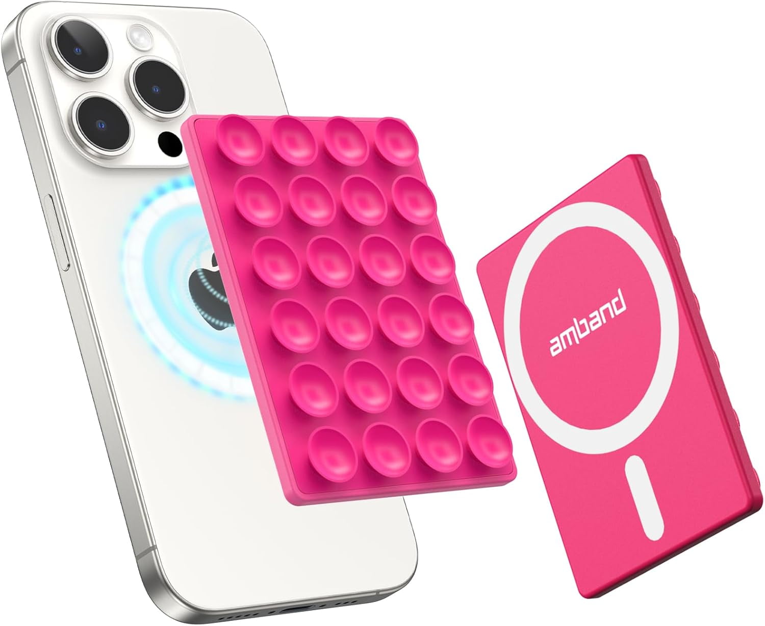 Suction Phone Grippy for MagSafe Case, Silicone Cup Sticky