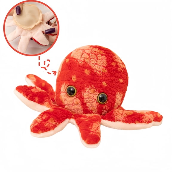 Magnetic Suction Station Shoulder Octopus Stuffed Animal Doll -2.4 '' Creative Marine Animal Octopus Plush Toy