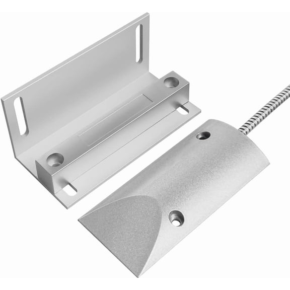 Magnetic Switch Alarm Sensor Overhead Garage Door Contacts with L Bracket