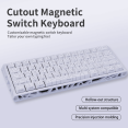 thumbnail image 1 of Magnetic Switch Gaming Keyboard, 61-Key 60% Layout, 6-Color Skeleton Hollow Case, RGB Backlit, Full N-Key Rollover, Hot-Swappable Adjustable Magnetic Switches, Backlit PBT Keycaps, 1 of 8