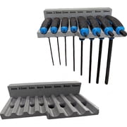Magnetic T-Handle Hex Key Organizer Rack for Harbor Freight ICON Style Wrenches, Tool Holder Storage Mount for Garage Workshop, Metric