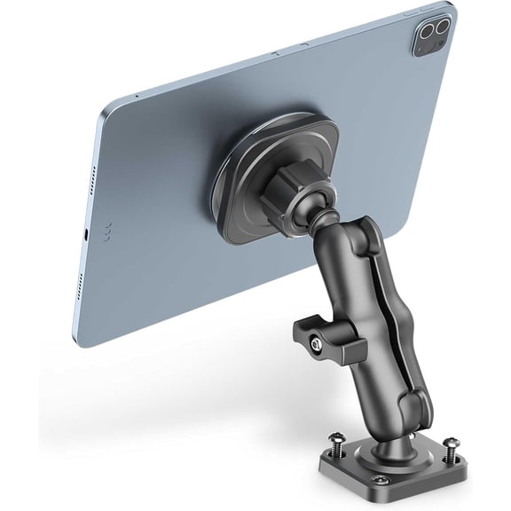 Magnetic Tablet Wall Mount Holder 360Rotatable Drill Base iPad Car Mount Tablet and Phone Tablet Stand for Wall Truck Car Desk Boat