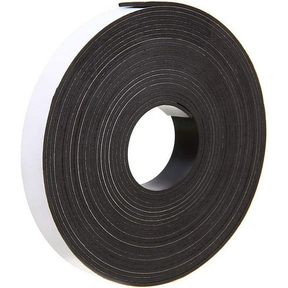 Magnetic Tape 1.03 Inch x 17 Feet Double Sided Magnet Strip Roll Strong Self Adhesive for Teaching DIY Crafts and Display(MOT117)