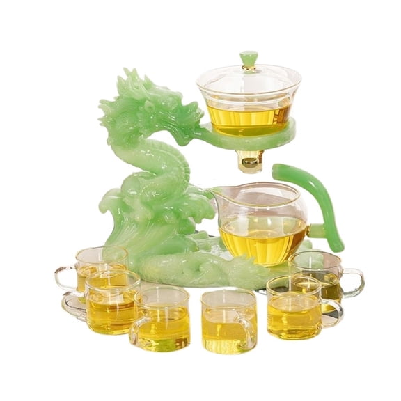 Magnetic Teapot, Glass Tea Set, Magnetic Lazy Tea Kettle for Household, Drinking Heat-Resistant Tea Set, For Tea Making in the Office and at Home