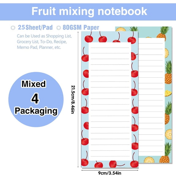 Magnetic Tearable Memo Book for Daily Planning, 60 Page Small Notepad for Kitchen Fridge and Office Desk, Portable To Do List Pad for Reminders and Notes