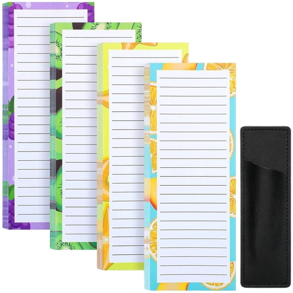 Magnetic Tearable Memo Book, Refrigerator Notepad for Daily Task Planner, Small Notebook for Checklists, To-Do Lists, and Notes,4pc