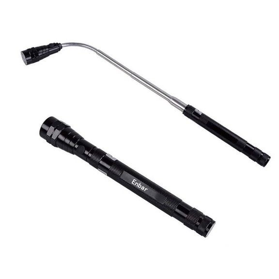 Magnetic Telescopic Elastic Neck Picking Tools, Portable Expandable Magnetic Telescopic LED Flashlight Magnetic Pickup Tools Work Lights Flashlight Magnetic, Outdoor Multi-Purpose Flashlight