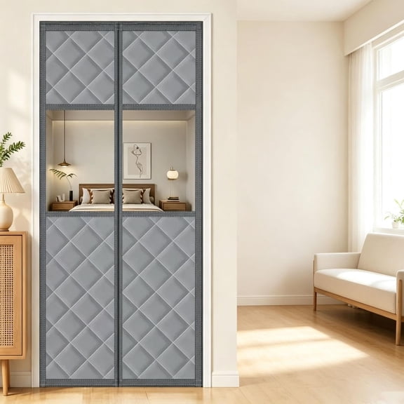 Magnetic Thermal Insulated Door Curtain, Side Opening Thermal Door Screen